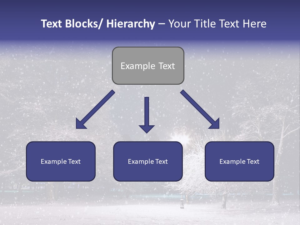 Forest Blue Christmas PowerPoint Template