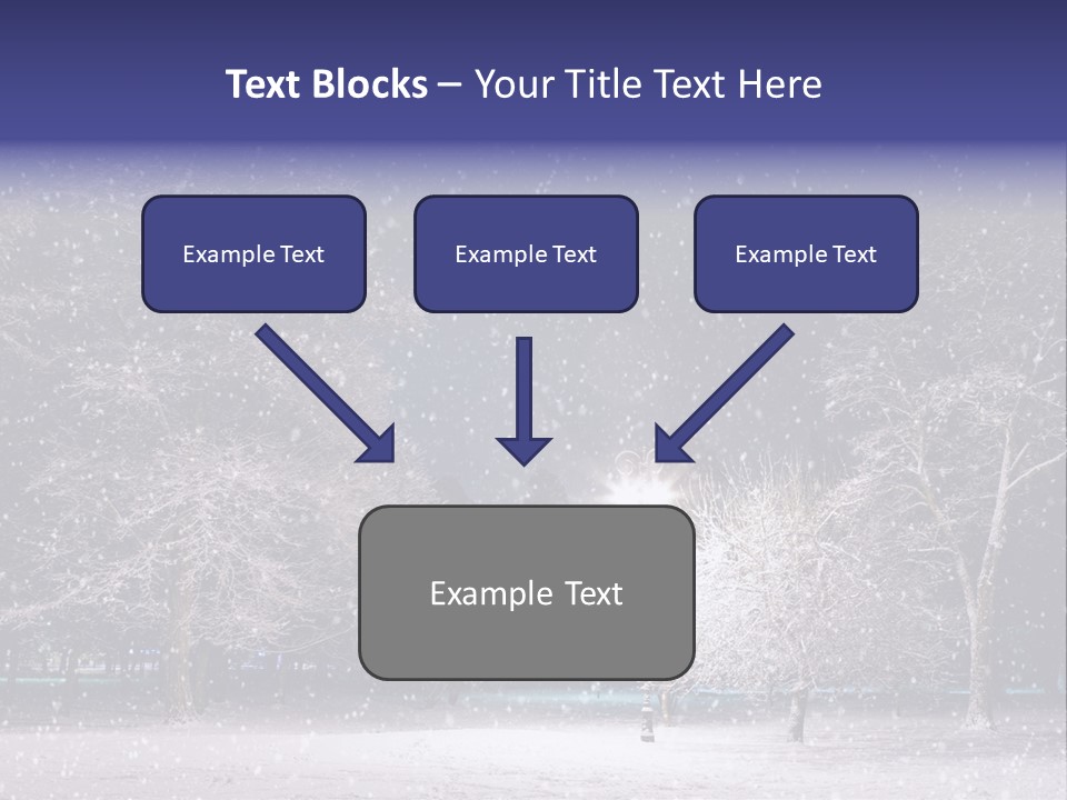 Forest Blue Christmas PowerPoint Template