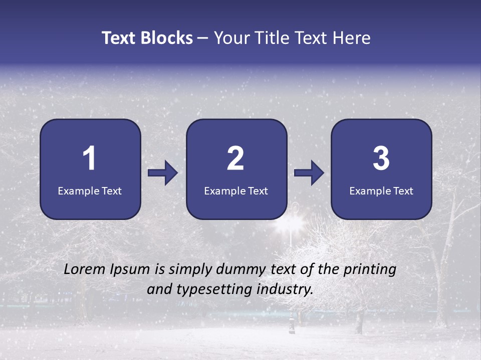 Forest Blue Christmas PowerPoint Template