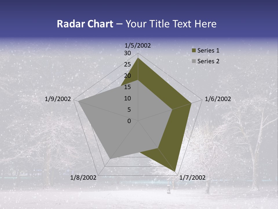 Forest Blue Christmas PowerPoint Template