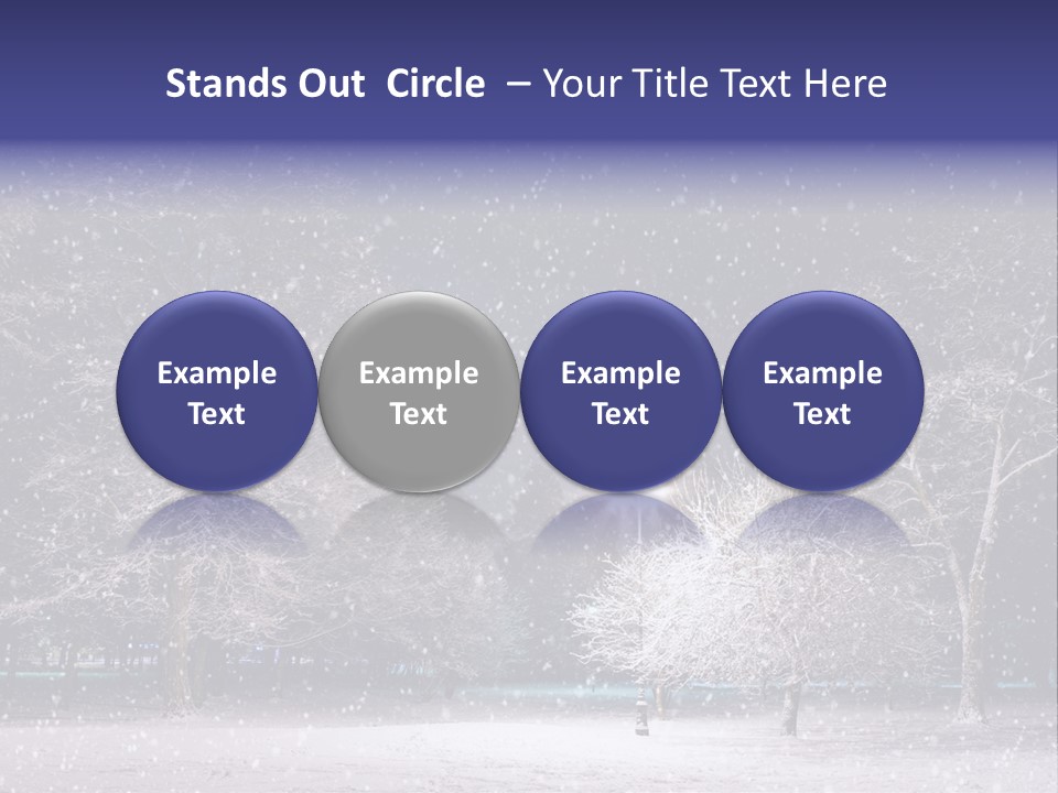 Forest Blue Christmas PowerPoint Template