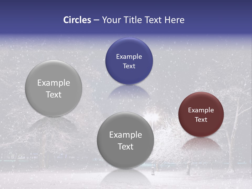 Forest Blue Christmas PowerPoint Template