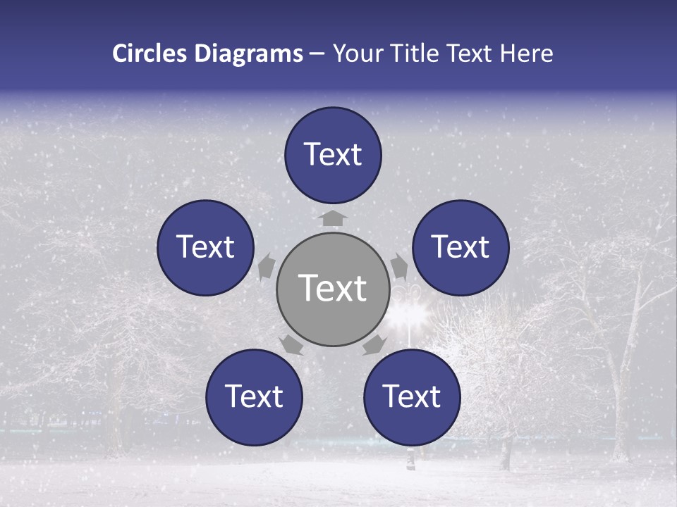 Forest Blue Christmas PowerPoint Template