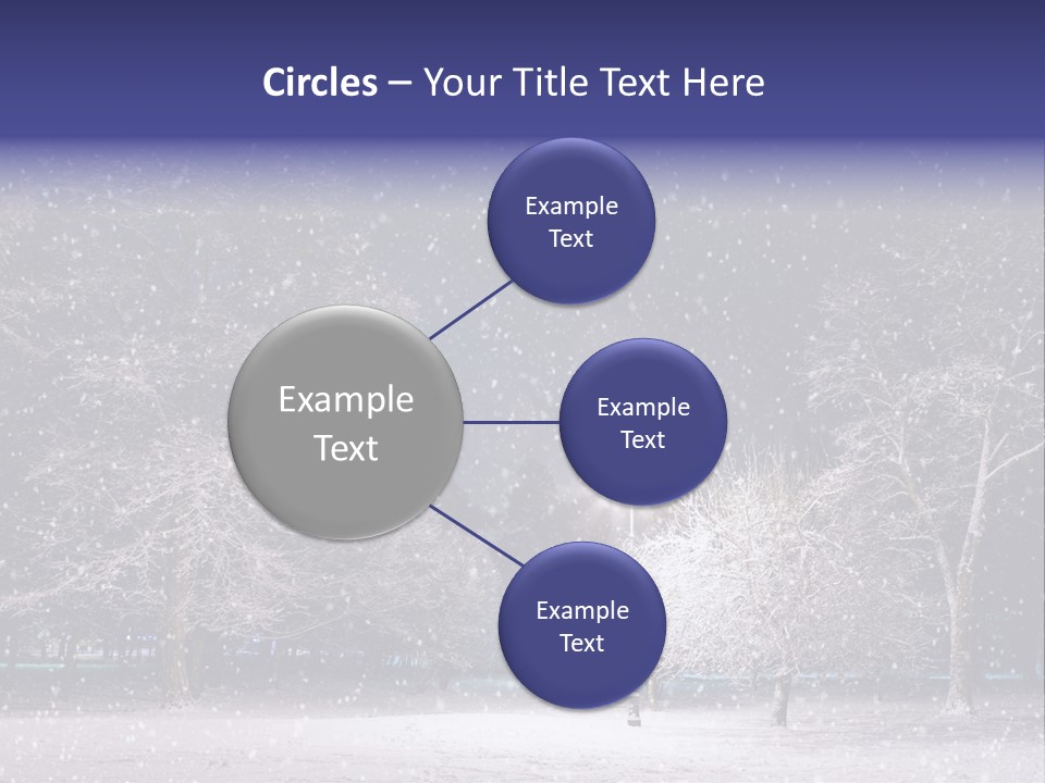 Forest Blue Christmas PowerPoint Template