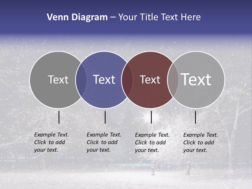 Forest Blue Christmas PowerPoint Template