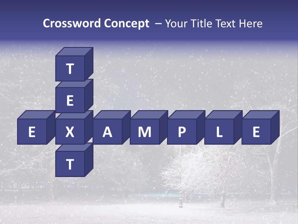 Forest Blue Christmas PowerPoint Template