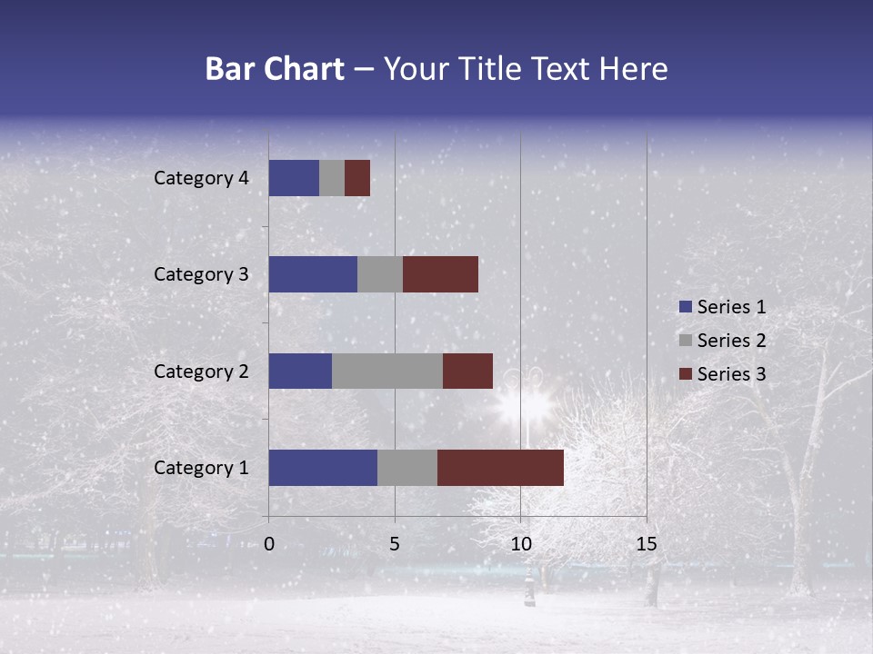 Forest Blue Christmas PowerPoint Template