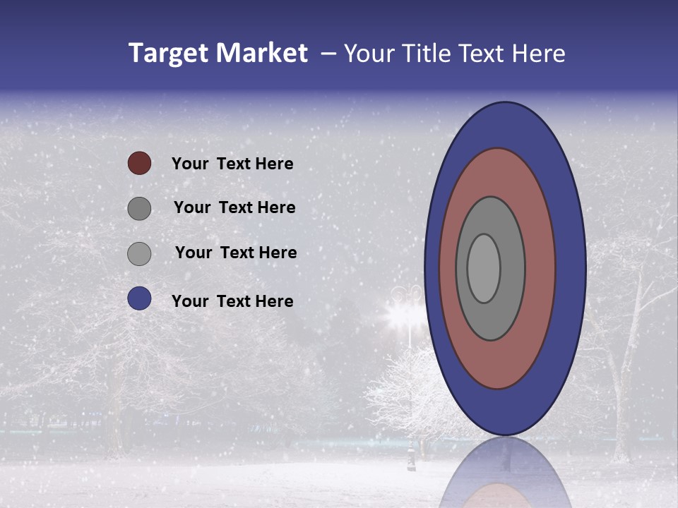 Forest Blue Christmas PowerPoint Template