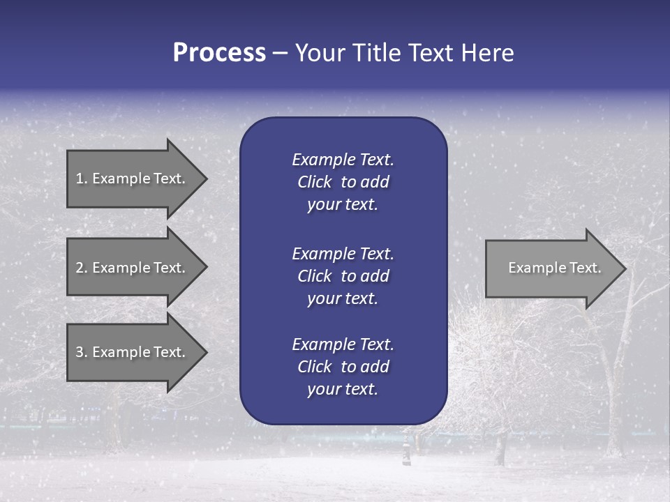 Forest Blue Christmas PowerPoint Template
