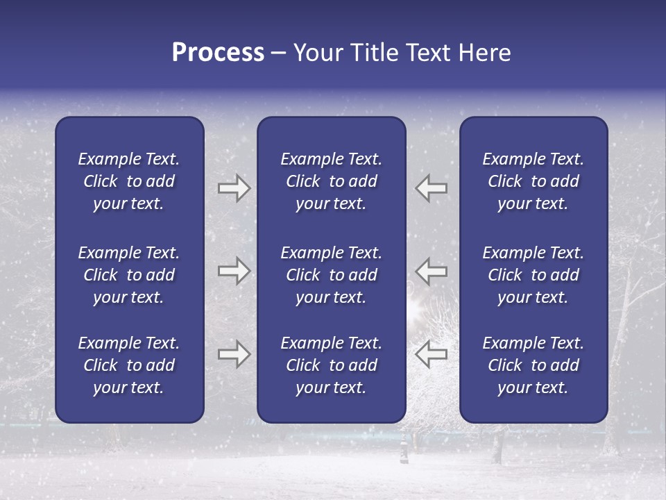 Forest Blue Christmas PowerPoint Template
