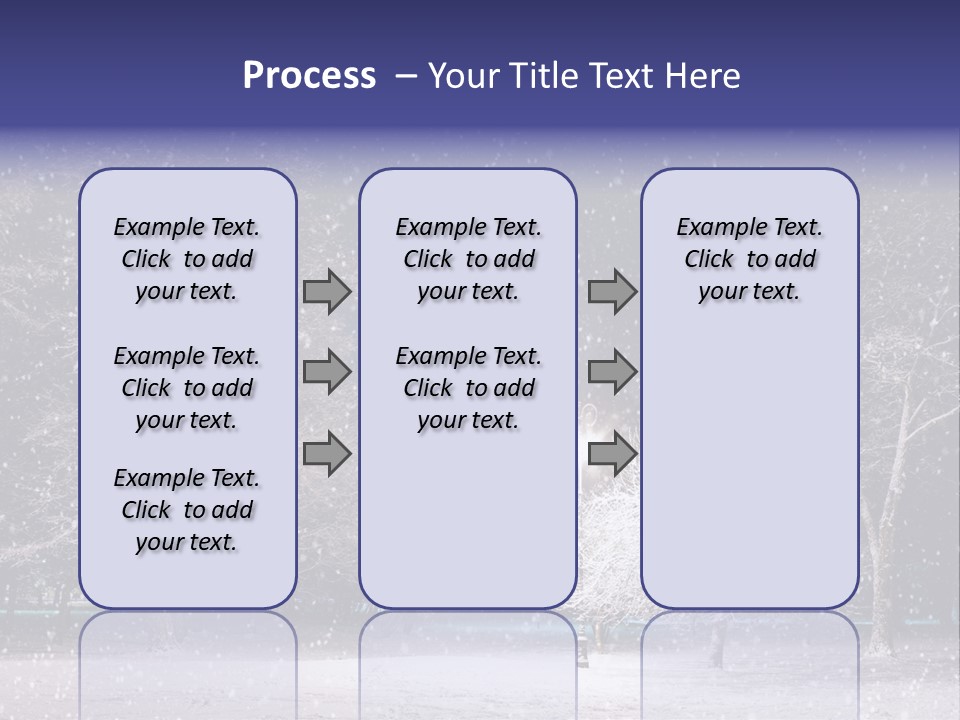 Forest Blue Christmas PowerPoint Template