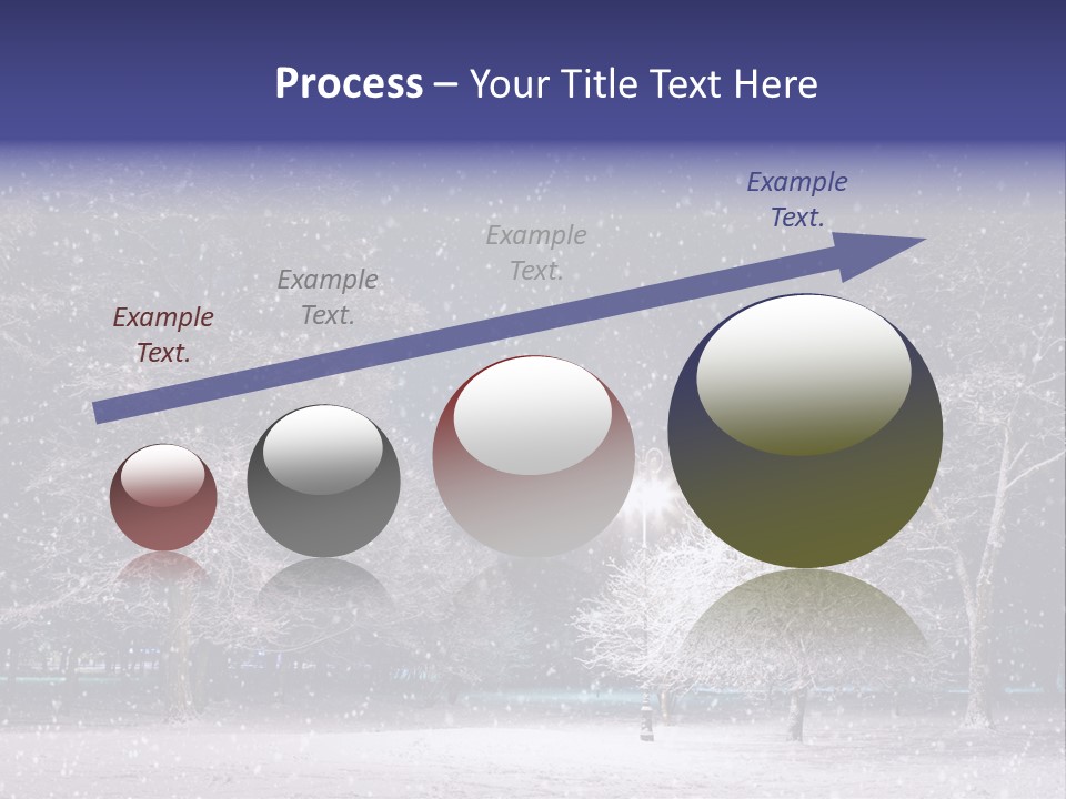 Forest Blue Christmas PowerPoint Template