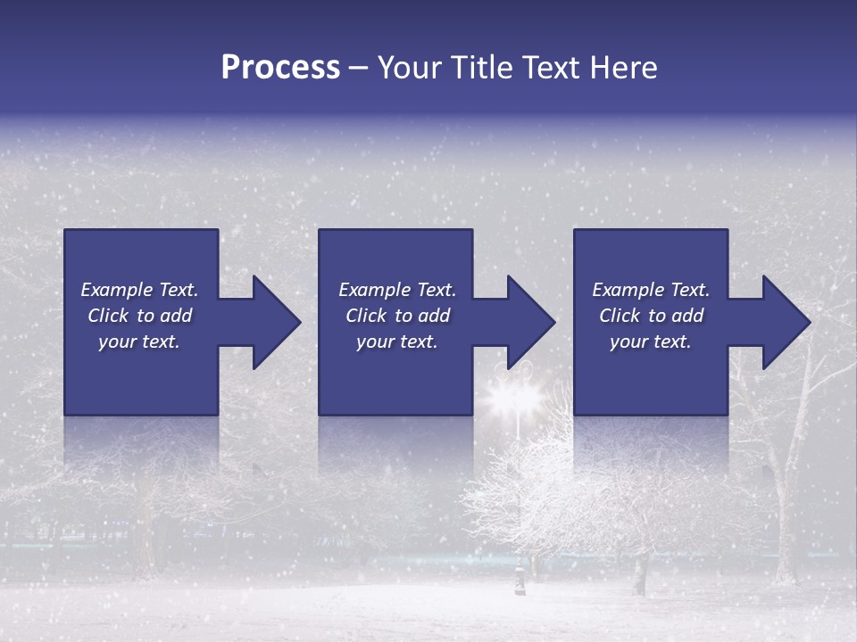 Forest Blue Christmas PowerPoint Template