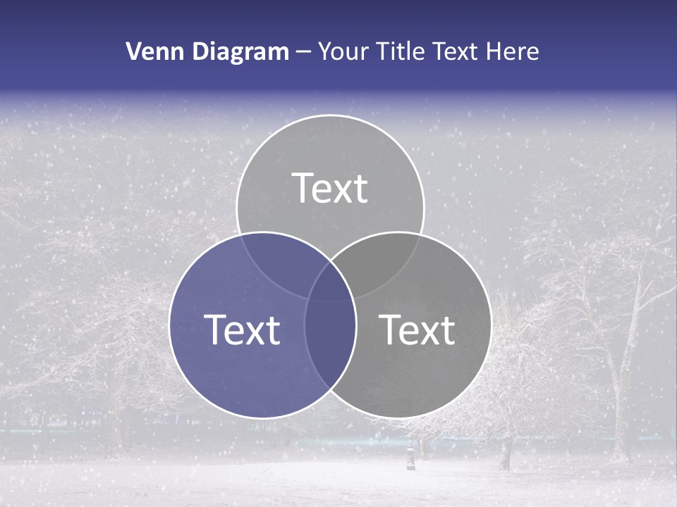 Forest Blue Christmas PowerPoint Template