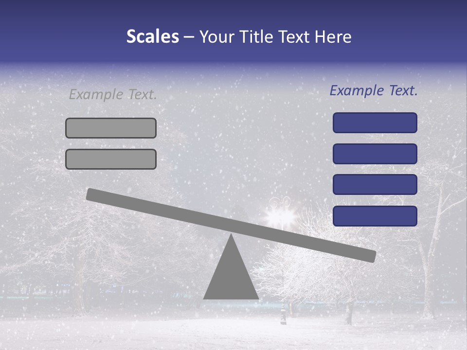 Forest Blue Christmas PowerPoint Template