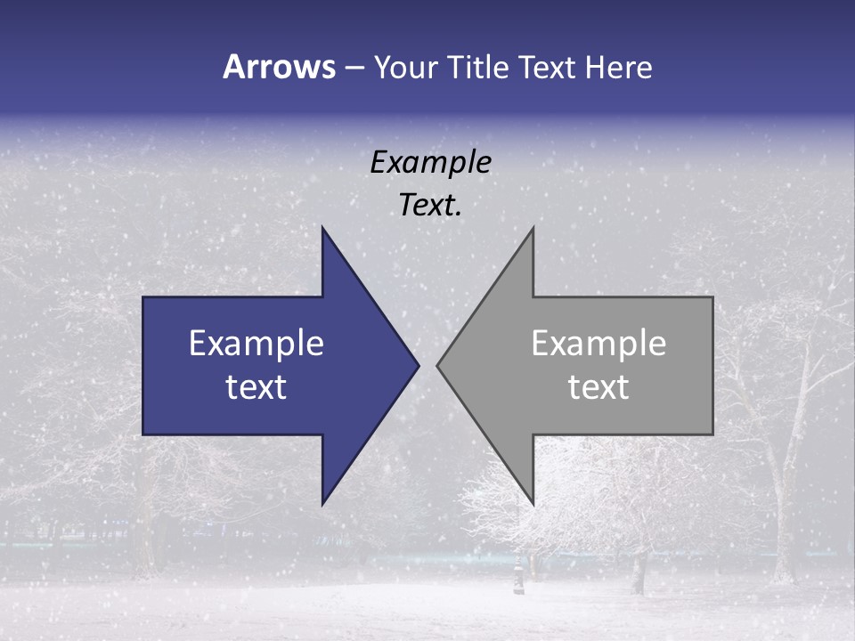 Forest Blue Christmas PowerPoint Template