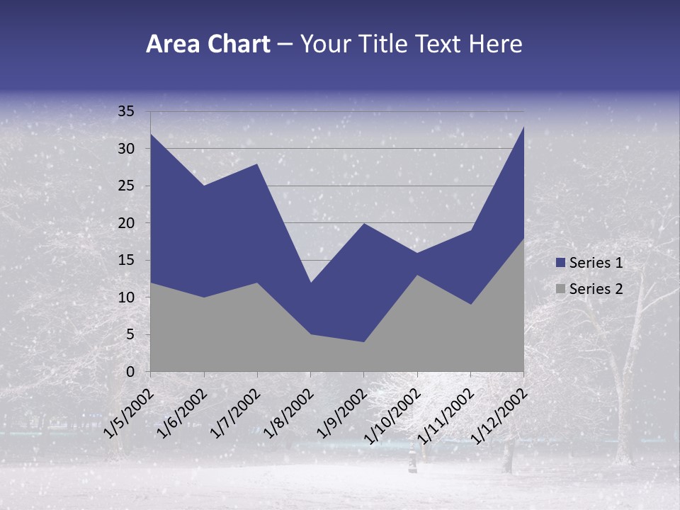 Forest Blue Christmas PowerPoint Template