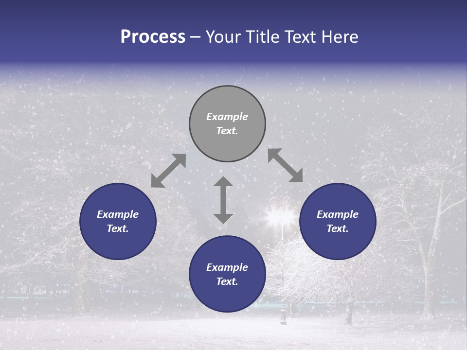 Forest Blue Christmas PowerPoint Template