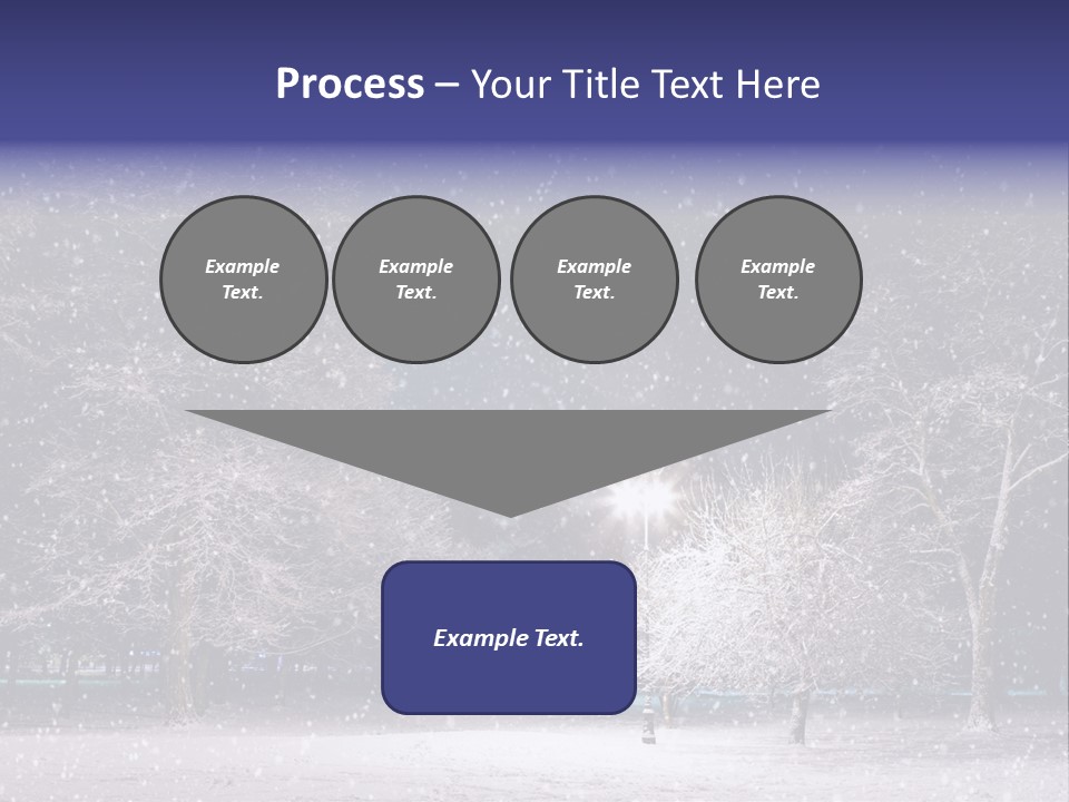 Forest Blue Christmas PowerPoint Template