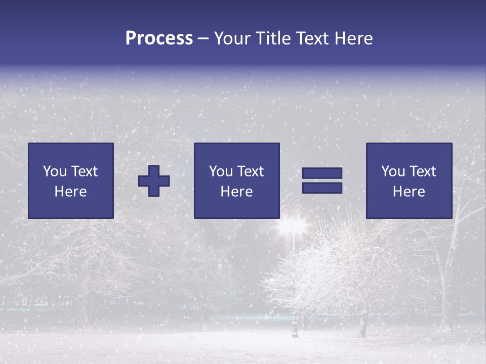 Forest Blue Christmas PowerPoint Template