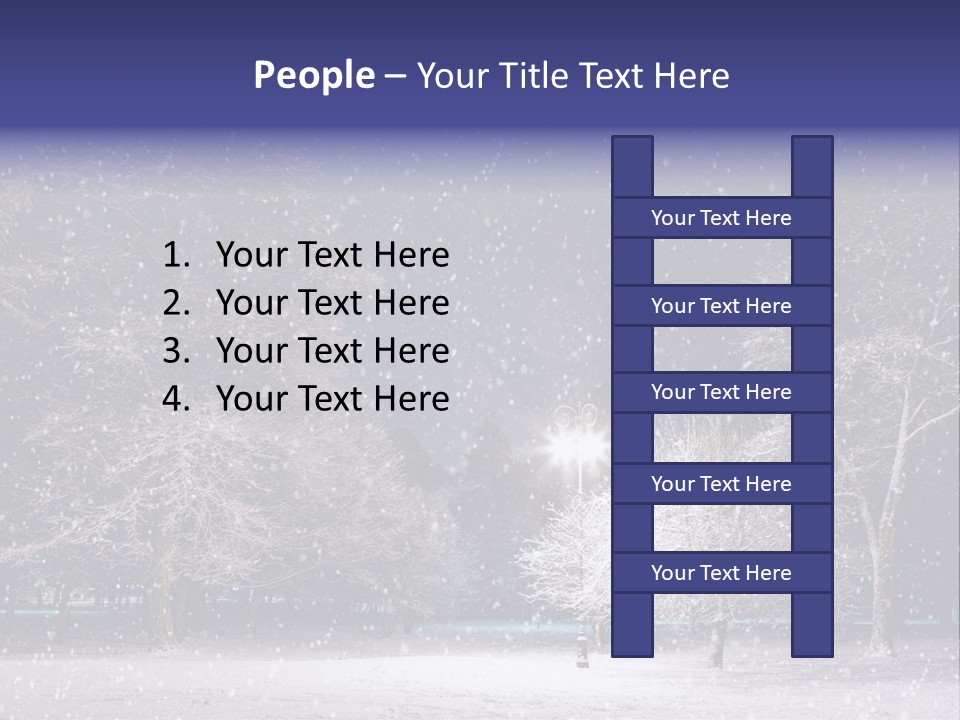 Forest Blue Christmas PowerPoint Template