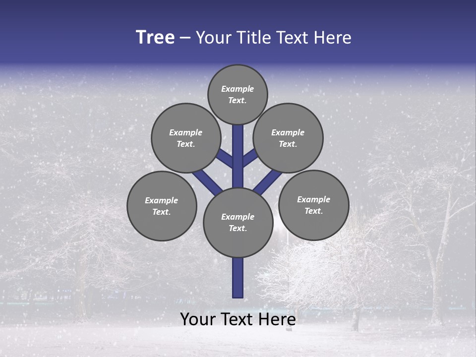 Forest Blue Christmas PowerPoint Template