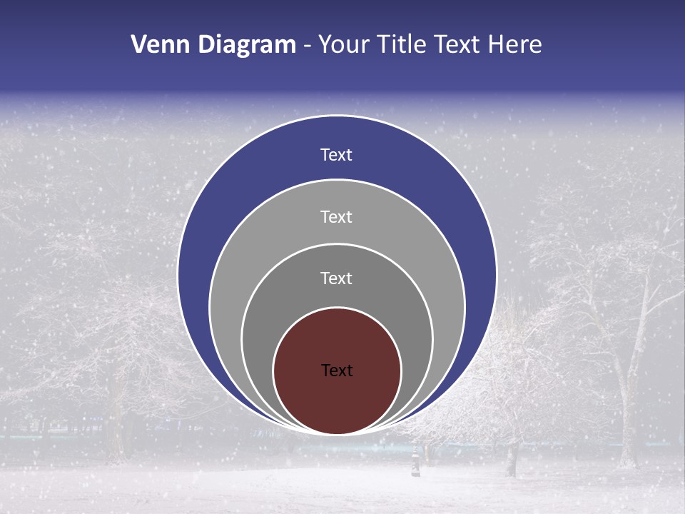 Forest Blue Christmas PowerPoint Template