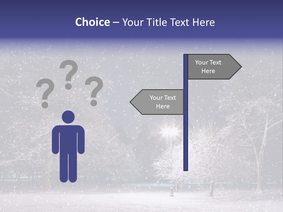 Forest Blue Christmas PowerPoint Template