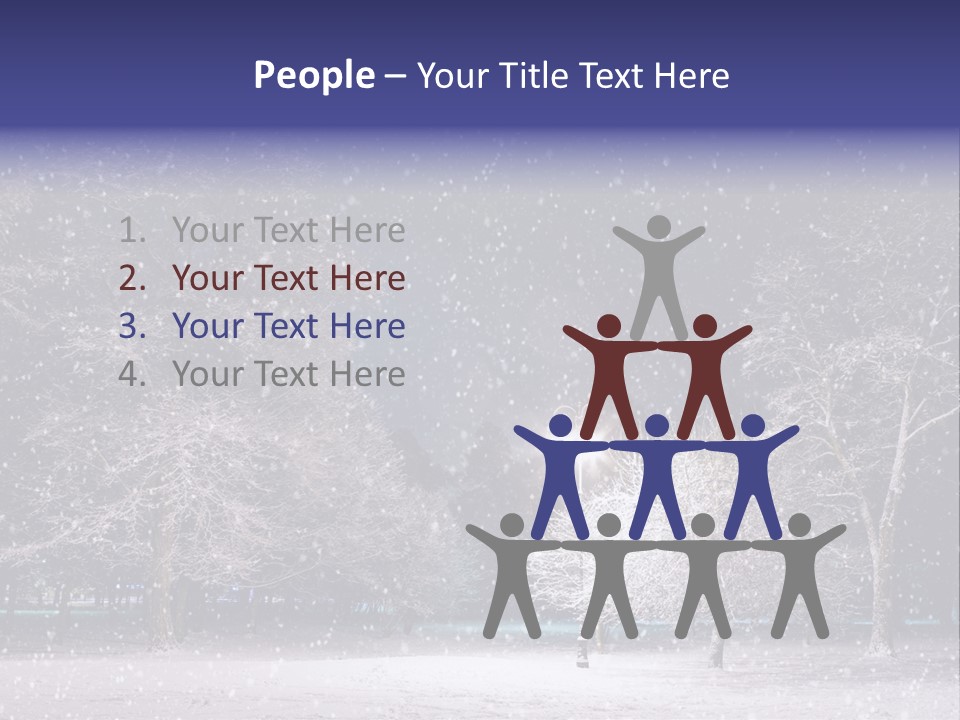 Forest Blue Christmas PowerPoint Template