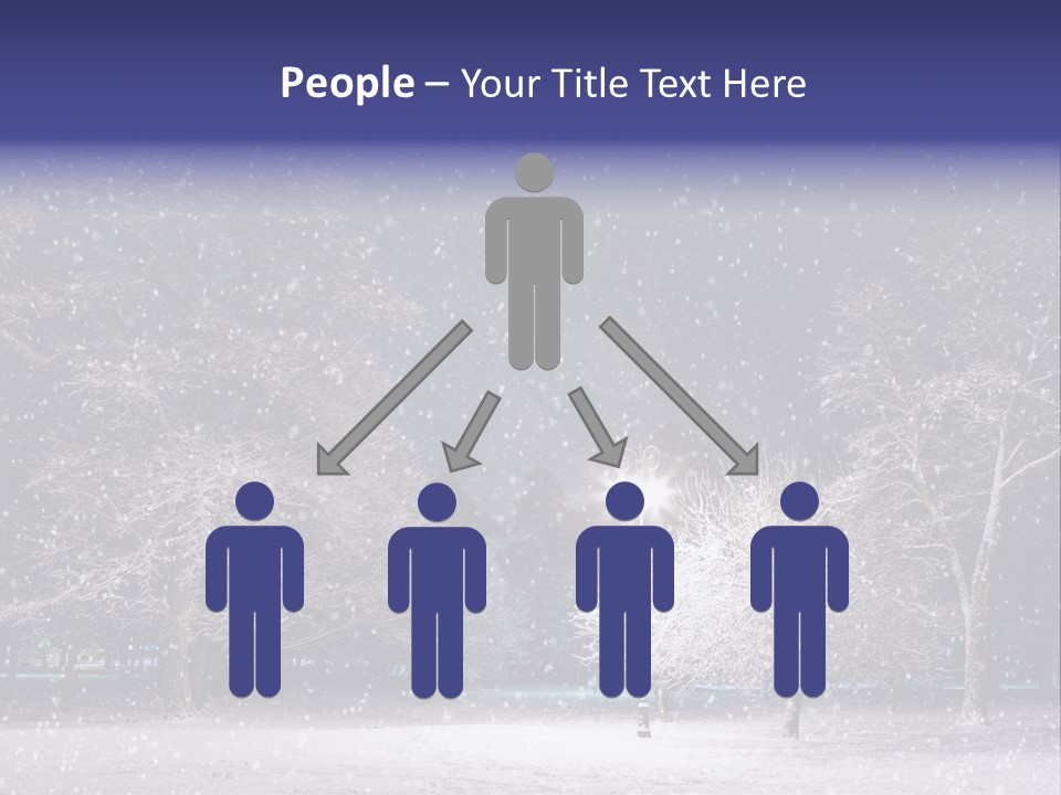 Forest Blue Christmas PowerPoint Template