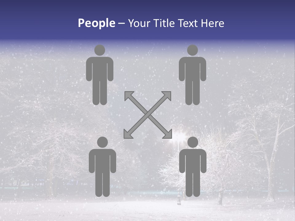 Forest Blue Christmas PowerPoint Template