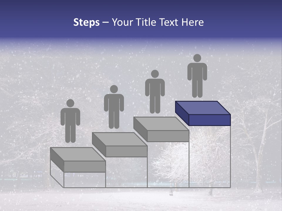 Forest Blue Christmas PowerPoint Template