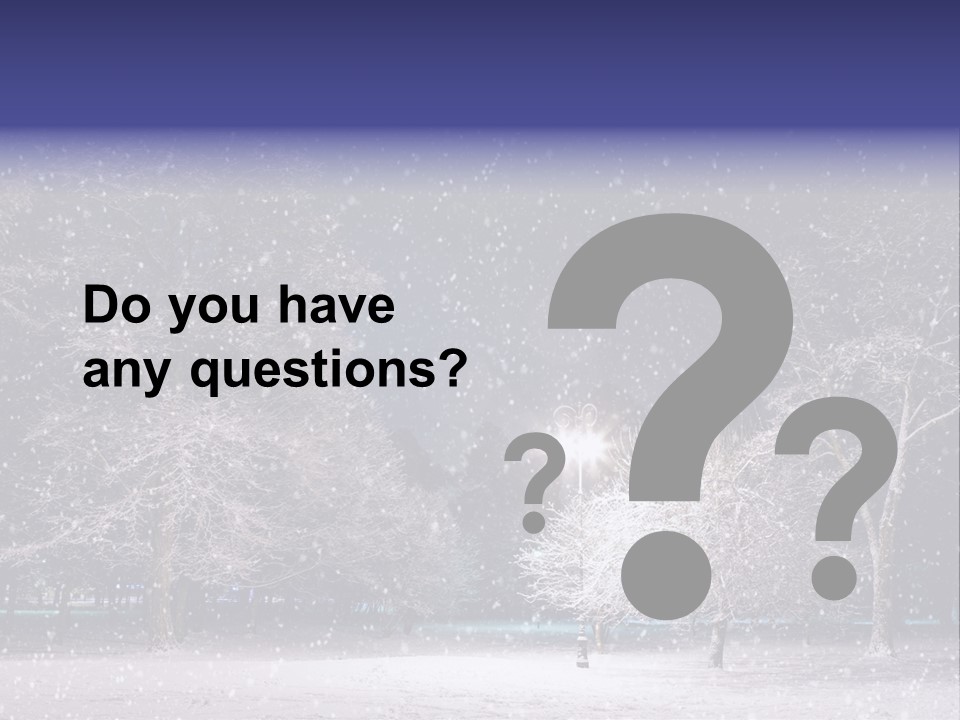 Forest Blue Christmas PowerPoint Template