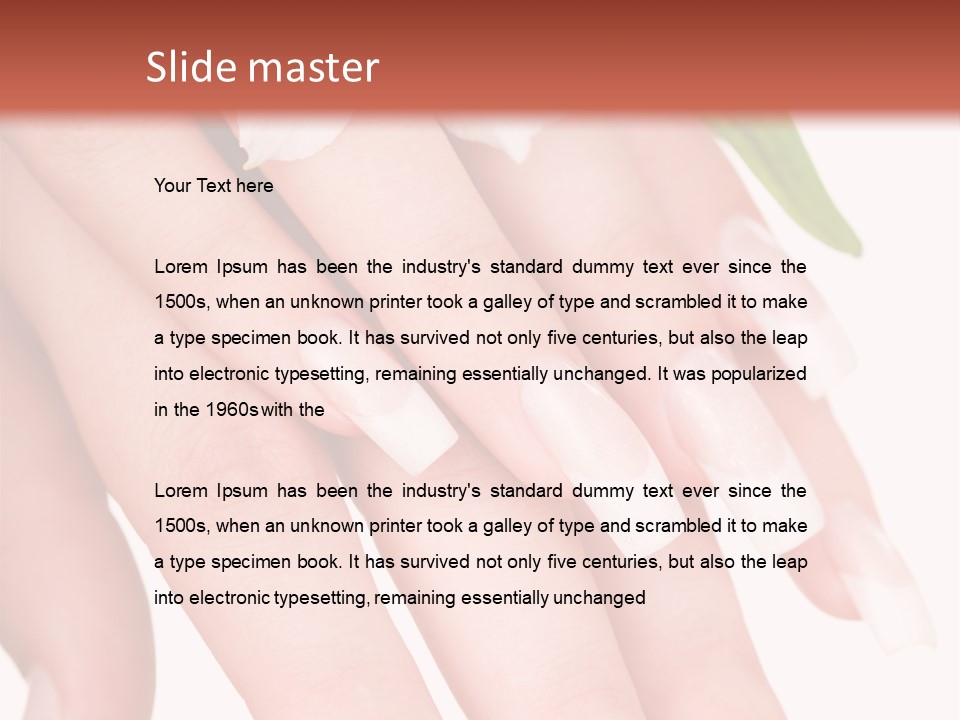 Clean Nail Isolated PowerPoint Template