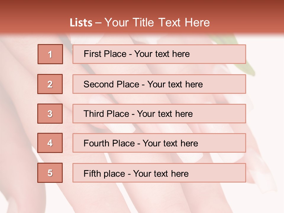Clean Nail Isolated PowerPoint Template