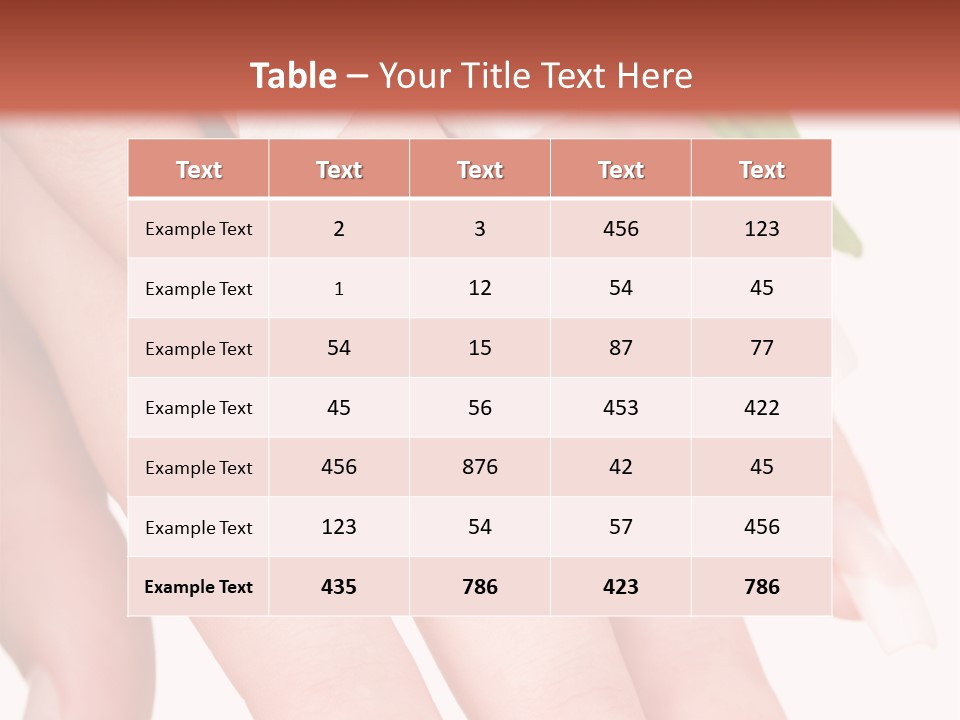 Clean Nail Isolated PowerPoint Template