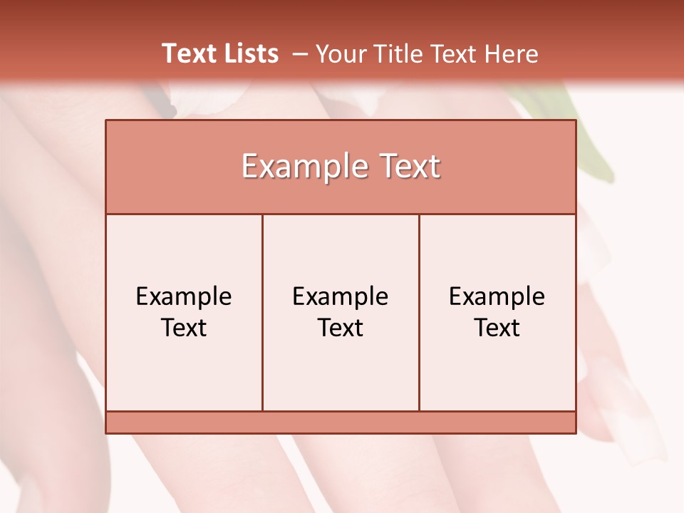 Clean Nail Isolated PowerPoint Template