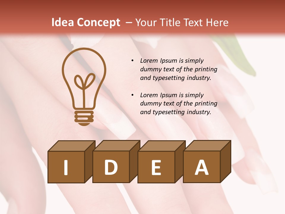 Clean Nail Isolated PowerPoint Template