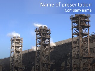 Production Blast Plant PowerPoint Template