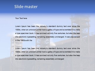 Production Blast Plant PowerPoint Template