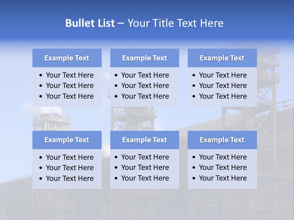 Production Blast Plant PowerPoint Template