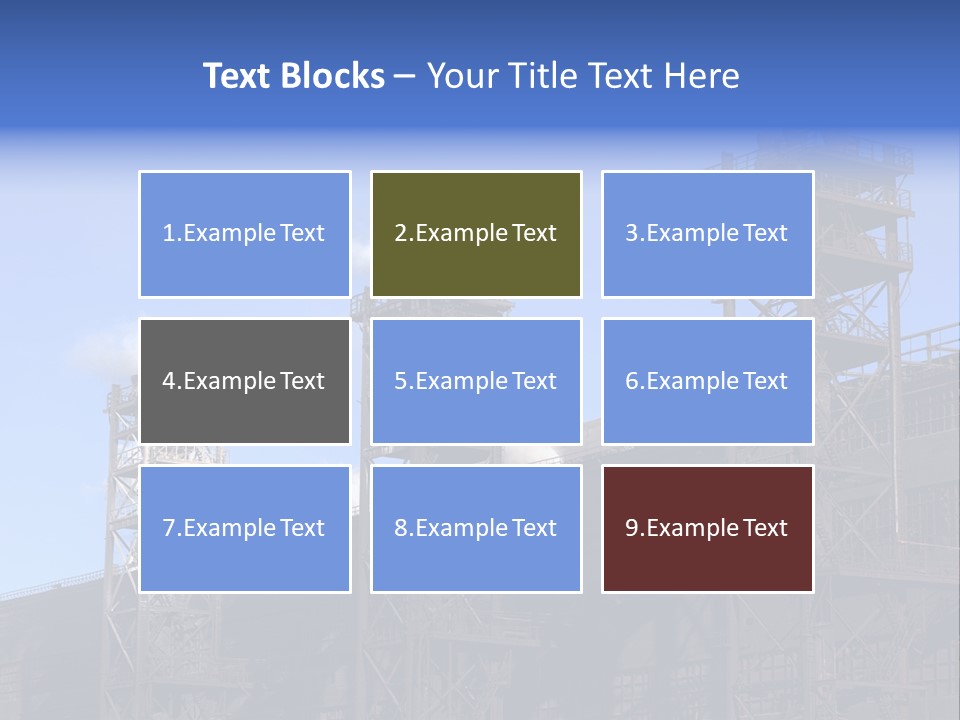 Production Blast Plant PowerPoint Template