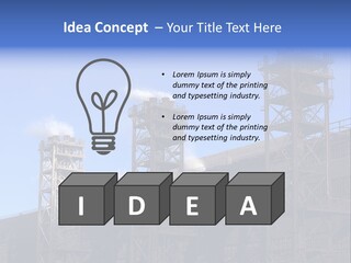 Production Blast Plant PowerPoint Template