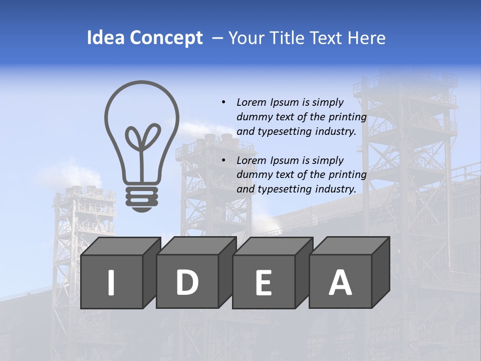Production Blast Plant PowerPoint Template