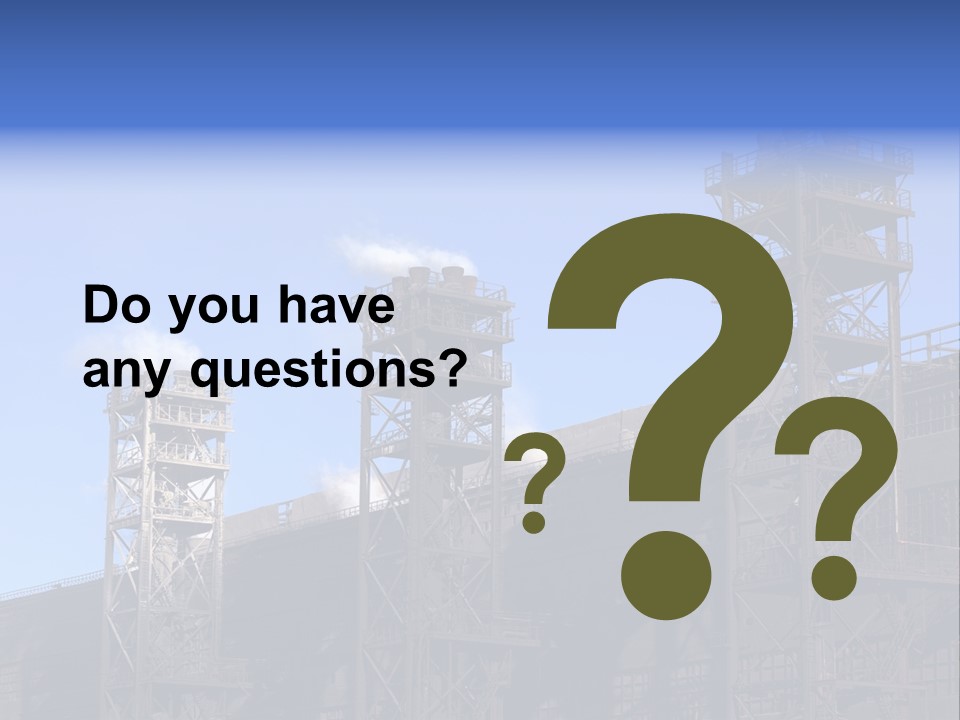 Production Blast Plant PowerPoint Template