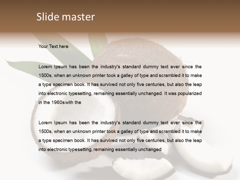 Organic Isolated Coco PowerPoint Template