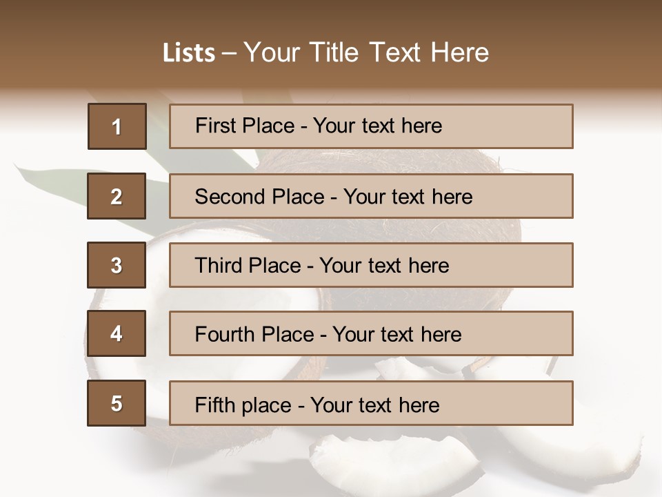 Organic Isolated Coco PowerPoint Template
