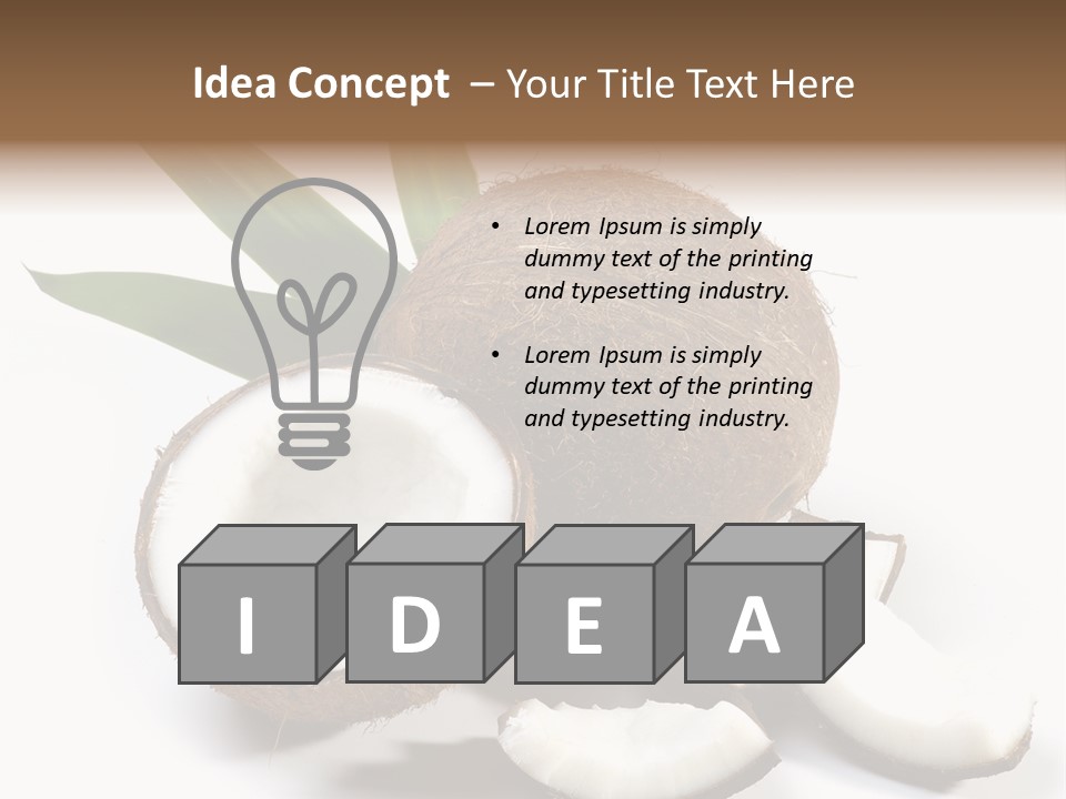 Organic Isolated Coco PowerPoint Template