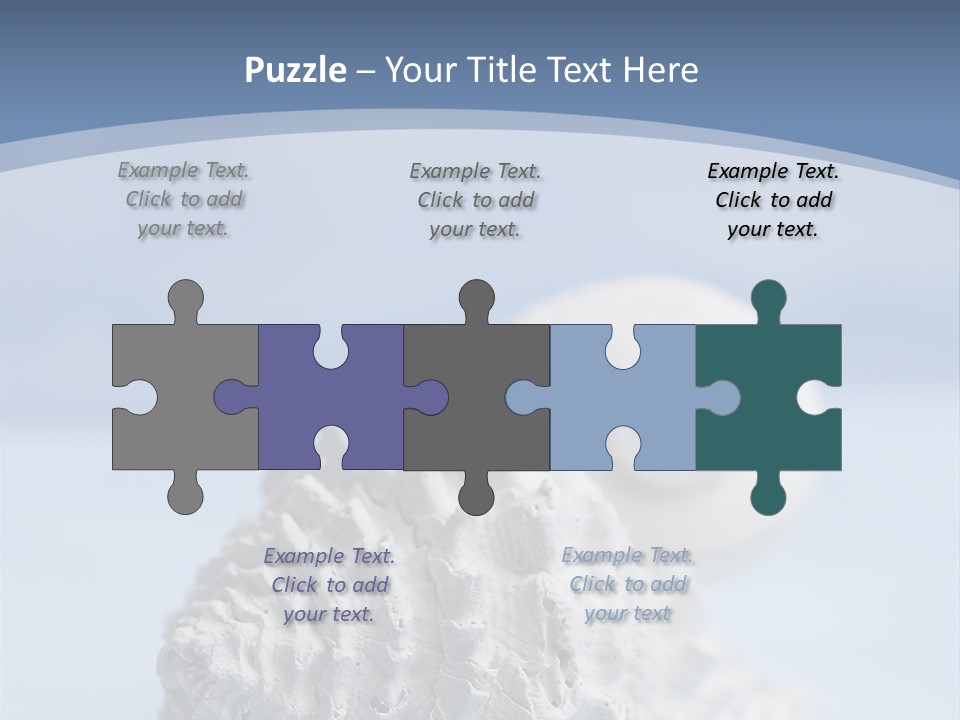 Shell Seashore Nobody PowerPoint Template