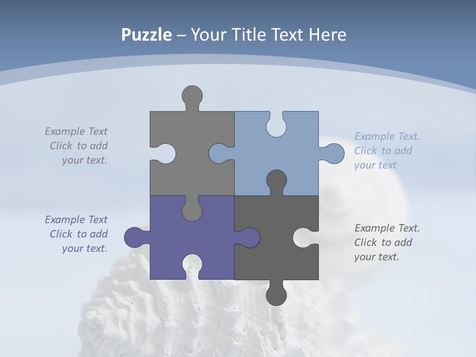 Shell Seashore Nobody PowerPoint Template